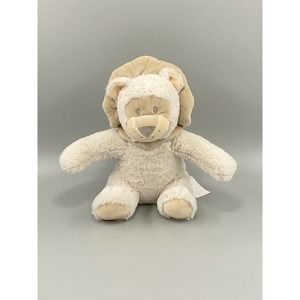 Silver One Beige Tan Lion Plush 11” Stuffed Animal Baby Soft Toy